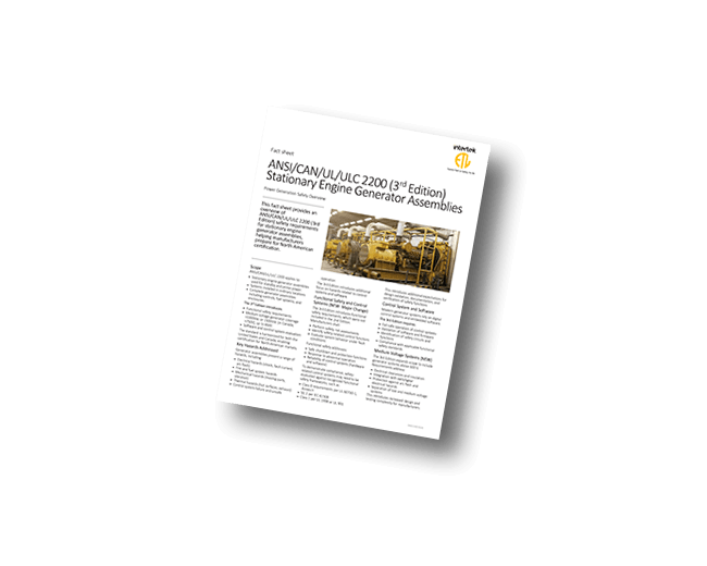 ANSI/CAN/UL/ULC 2200 3rd Edition | Fact Sheet